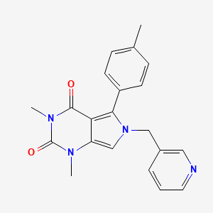 1,3-Dimethyl-5-(4-methylphenyl)-6-(pyridin-3-ylmethyl)pyrrolo[3,4-d]pyrimidine-2,4-dione