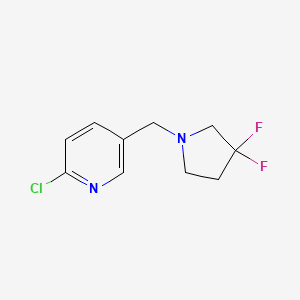 2-Chloro-5-[(3,3-difluoropyrrolidin-1-yl)methyl]pyridine