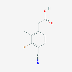 3-Bromo-4-cyano-2-methylphenylacetic acid