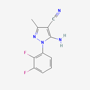 5-Amino-1-(2,3-difluorophenyl)-3-methyl-1H-pyrazole-4-carbonitrile