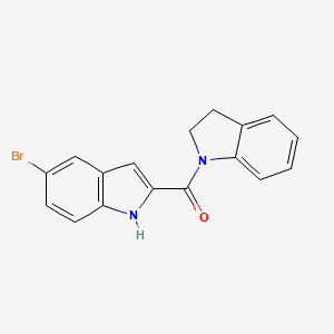 (5-bromo-1H-indol-2-yl)(2,3-dihydro-1H-indol-1-yl)methanone