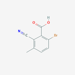 molecular formula C9H6BrNO2 B1415449 6-Bromo-2-cyano-3-methylbenzoic acid CAS No. 1805189-06-3