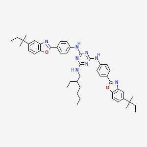 Ethylhexyl bis-isopentylbenzoxazolylphenyl melamine