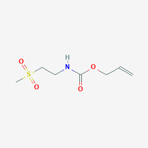 molecular formula C7H13NO4S B1415451 (2-Methanesulfonylethyl)-carbamic acid allyl ester CAS No. 2168643-65-8