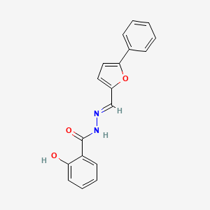 2-hydroxy-N'-[(E)-(5-phenylfuran-2-yl)methylidene]benzohydrazide