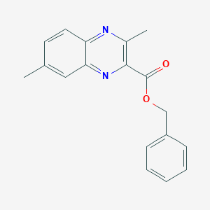 3,7-Dimethyl-quinoxaline-2-carboxylic acid benzyl ester