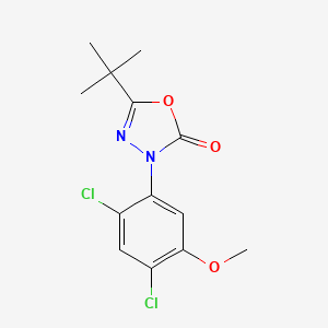 1,3,4-Oxadiazol-2(3H)-one, 3-(2,4-dichloro-5-methoxyphenyl)-5-(1,1-dimethylethyl)-