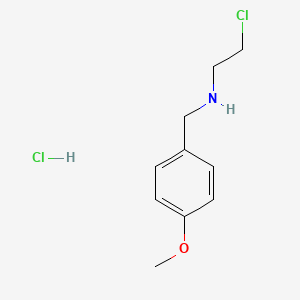 molecular formula C10H15Cl2NO B1415463 (2-Chloroethyl)-(4-methoxybenzyl)-amine hydrochloride CAS No. 15257-66-6