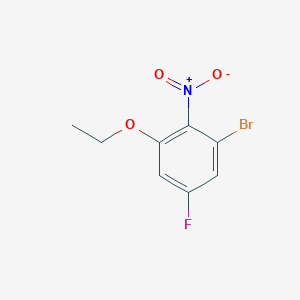 1-Bromo-3-ethoxy-5-fluoro-2-nitrobenzene