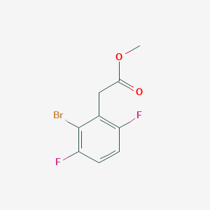 molecular formula C9H7BrF2O2 B1415472 甲基2-溴-3,6-二氟苯乙酸酯 CAS No. 1805594-04-0