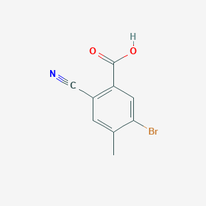 molecular formula C9H6BrNO2 B1415473 5-Bromo-2-cyano-4-methylbenzoic acid CAS No. 1807209-21-7