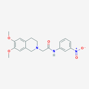 2-(6,7-dimethoxy-3,4-dihydro-1H-isoquinolin-2-yl)-N-(3-nitrophenyl)acetamide