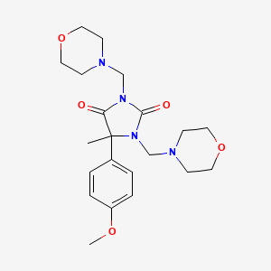 1,3-Bis(morpholinomethyl)-5-(p-methoxyphenyl)-5-methylhydantoin