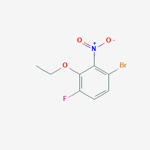 molecular formula C8H7BrFNO3 B1415479 1-Bromo-3-ethoxy-4-fluoro-2-nitrobenzene CAS No. 1805026-70-3