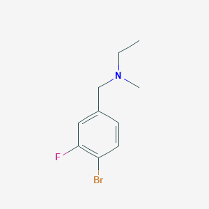 molecular formula C10H13BrFN B1415480 [(4-溴-3-氟苯基)甲基](乙基)甲胺 CAS No. 1882479-11-9