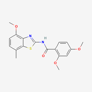 2,4-dimethoxy-N-(4-methoxy-7-methylbenzo[d]thiazol-2-yl)benzamide