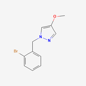 molecular formula C11H11BrN2O B1415490 1-(2-Bromobenzyl)-4-methoxy-1H-pyrazole CAS No. 1851556-09-6