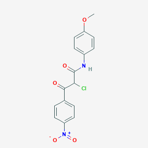 2-chloro-N-(4-methoxyphenyl)-3-(4-nitrophenyl)-3-oxopropanamide