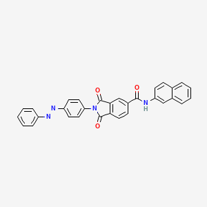 N-(naphthalen-2-yl)-1,3-dioxo-2-{4-[(E)-phenyldiazenyl]phenyl}-2,3-dihydro-1H-isoindole-5-carboxamide