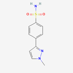 molecular formula C10H11N3O2S B1415503 4-(1-Methyl-1H-pyrazol-3-yl)-benzenesulfonamide CAS No. 2167634-18-4