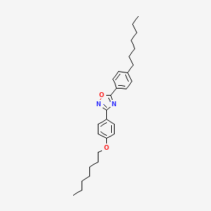 3-[4-(Heptyloxy)phenyl]-5-(4-heptylphenyl)-1,2,4-oxadiazole