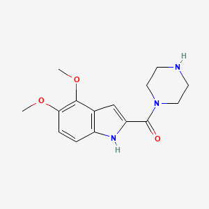 (4,5-dimethoxy-1H-indol-2-yl)-piperazin-1-ylmethanone