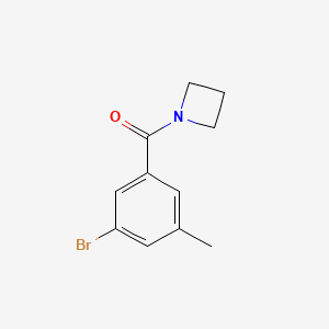 molecular formula C11H12BrNO B1415509 1-(3-Bromo-5-methylbenzoyl)azetidine CAS No. 1862820-00-5