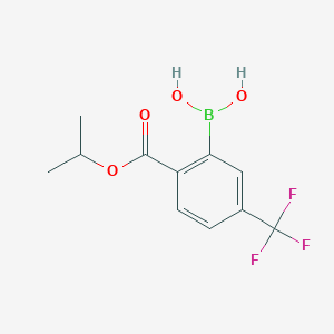 4-Trifluoromethyl-2-borono-benzoic acid isopropyl ester