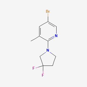 molecular formula C10H11BrF2N2 B1415510 5-Bromo-2-(3,3-difluoropyrrolidin-1-yl)-3-methyl-pyridine CAS No. 1934522-21-0