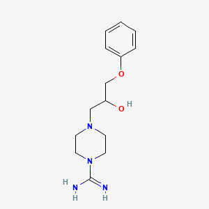 4-(2-Hydroxy-3-phenoxypropyl)piperazine-1-carboximidamide