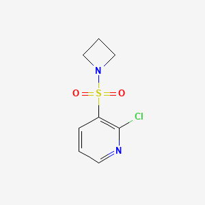 molecular formula C8H9ClN2O2S B1415518 3-(Azetidine-1-sulfonyl)-2-chloropyridine CAS No. 1856272-69-9