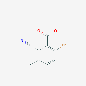 molecular formula C10H8BrNO2 B1415519 Methyl 6-bromo-2-cyano-3-methylbenzoate CAS No. 1807209-59-1