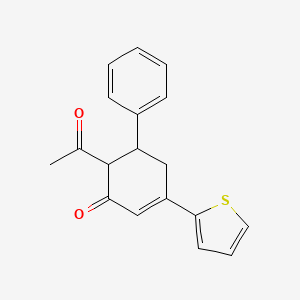 2-Acetyl-5-(thiophen-2-yl)-1,6-dihydro[1,1'-biphenyl]-3(2H)-one