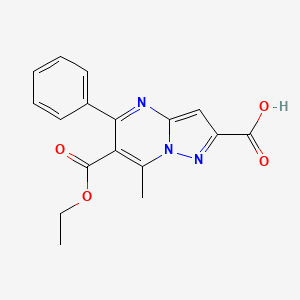 6-(Ethoxycarbonyl)-7-methyl-5-phenylpyrazolo[1,5-a]pyrimidine-2-carboxylic acid