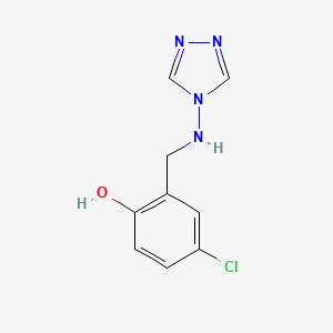 4-Chloro-2-[(1,2,4-triazol-4-ylamino)methyl]phenol