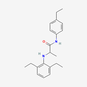 N~2~-(2,6-Diethylphenyl)-N-(4-ethylphenyl)alaninamide