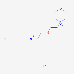 Ammonium, (2-(2-(4-methylmorpholino)ethoxy)ethyl)trimethyl-, diiodide