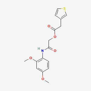 [2-(2,4-Dimethoxyanilino)-2-oxoethyl] 2-thiophen-3-ylacetate