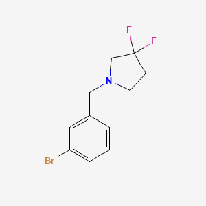 molecular formula C11H12BrF2N B1415540 1-[(3-Bromophenyl)methyl]-3,3-difluoropyrrolidine CAS No. 1936680-88-4