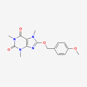 8-[(4-methoxybenzyl)oxy]-1,3,7-trimethyl-3,7-dihydro-1H-purine-2,6-dione