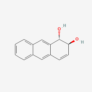 molecular formula C14H12O2 B14155487 1,2-Anthracenediol, 1,2-dihydro-, trans- CAS No. 4841-37-6