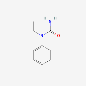 molecular formula C9H12N2O B14155543 Urea, 1-ethyl-1-phenyl- CAS No. 63098-95-3