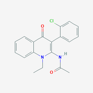 N-[3-(2-chlorophenyl)-1-ethyl-4-oxoquinolin-2-yl]acetamide