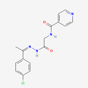 N-[1-(4-Chloro-phenyl)-eth-(Z)-ylidene-hydrazinocarbonylmethyl]-isonicotinamide