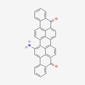 molecular formula C34H17NO2 B14155594 16-Aminoviolanthrone CAS No. 116-70-1