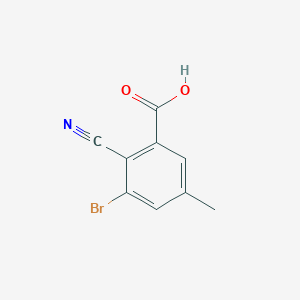 molecular formula C9H6BrNO2 B1415561 3-Bromo-2-cyano-5-methylbenzoic acid CAS No. 1807209-08-0