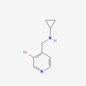 molecular formula C9H11BrN2 B1415562 N-[(3-bromopyridin-4-yl)methyl]cyclopropanamine CAS No. 1935921-75-7