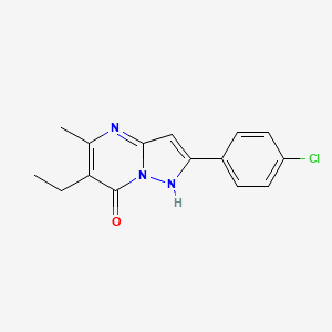 2-(4-Chlorophenyl)-6-ethyl-5-methylpyrazolo[1,5-a]pyrimidin-7(1h)-one