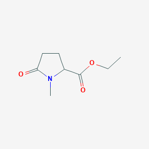 molecular formula C8H13NO3 B14155625 Ethyl 1-methyl-5-oxopyrrolidine-2-carboxylate CAS No. 108645-70-1