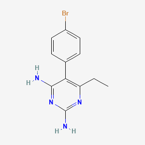 5-(4-Bromophenyl)-6-ethylpyrimidine-2,4-diamine